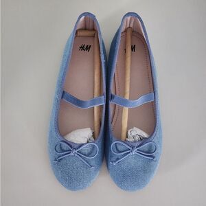 H&M Kids Girls Blue Denim Flats